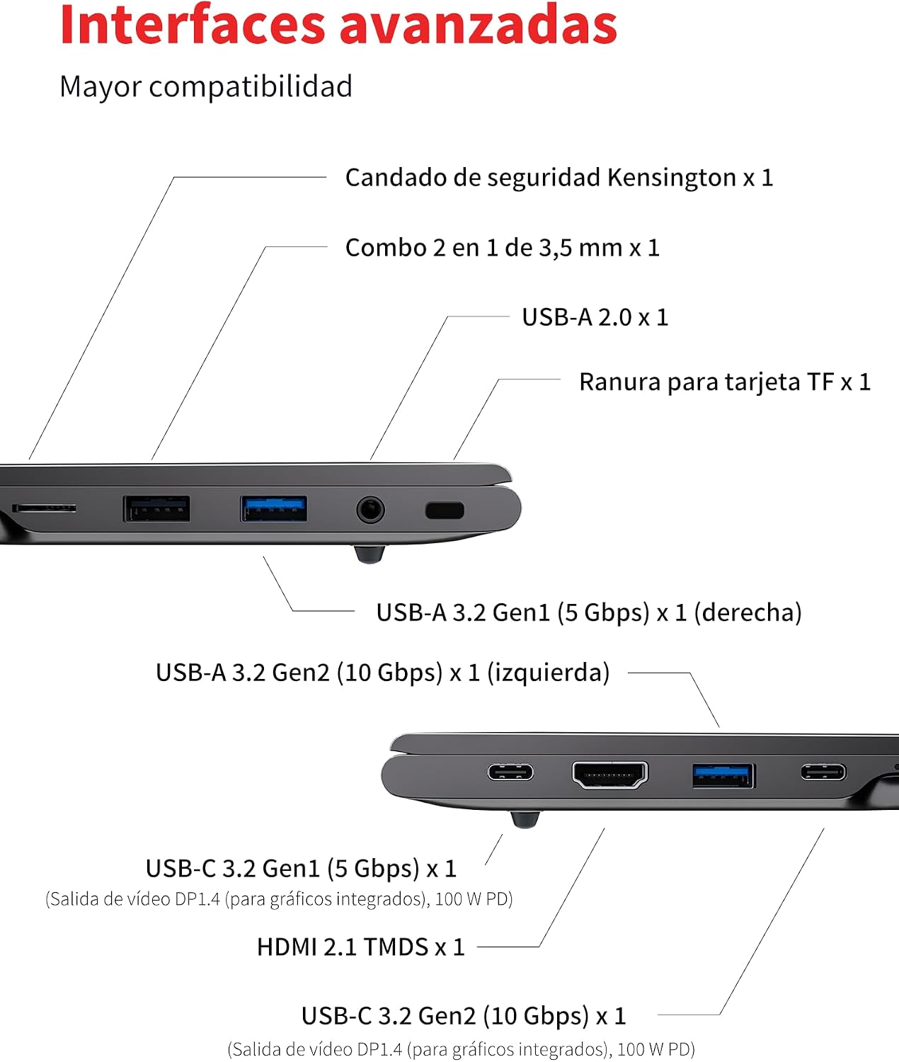 Laptop Computer Ultrabook, 16in Quad HD, 4.9GHz AMD Ryzen H 255, Radeon 780M Graphics, 16GB DDR5 5600MHz RAM,512GB M.2 PCIe SSD, TF Card Slot, Portable Gaming/School/Business Notebook Computer - Image 9